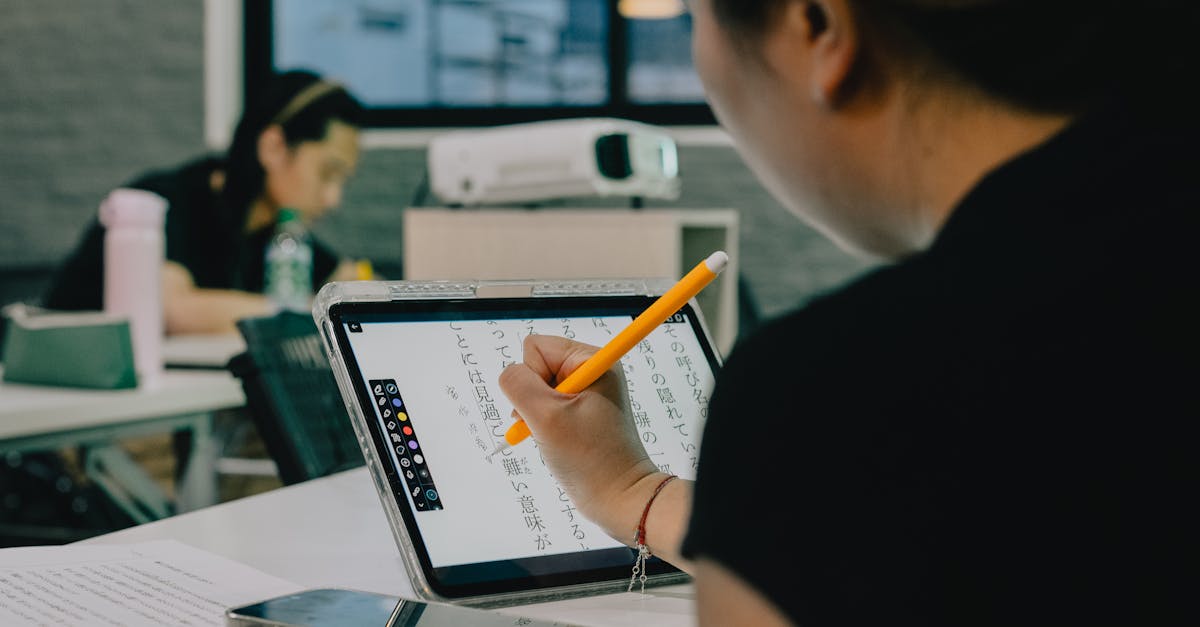 Students in a Japanese classroom using tablets for learning. Modern educational technology in Tokyo.